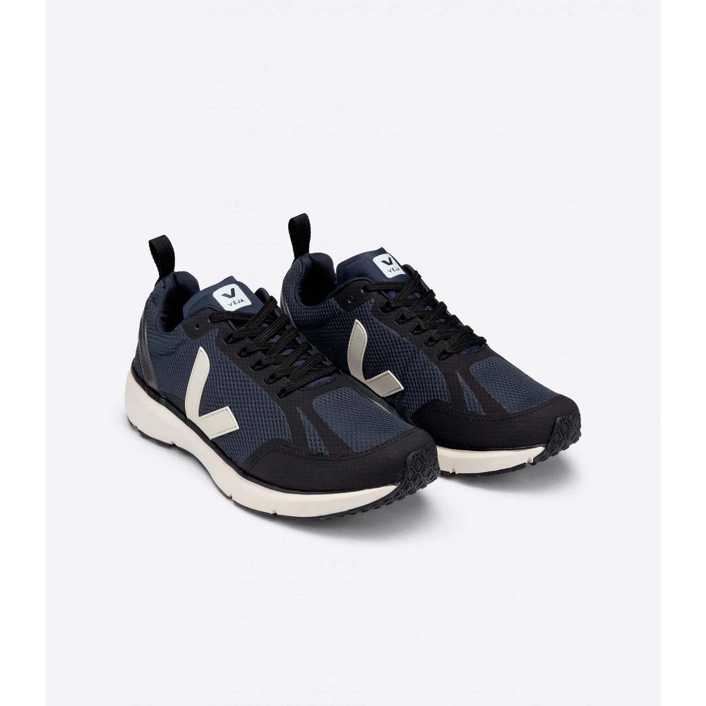 Veja CONDOR 2 ALVEOMESH Men's Running Shoes Black/White | NZ 131SGL